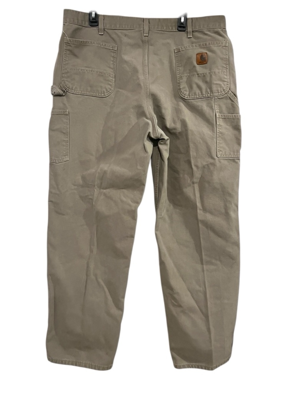 Carhartt Men’s Original Dungaree Fit Cargo Work Pants in Tan Beige Sz 42